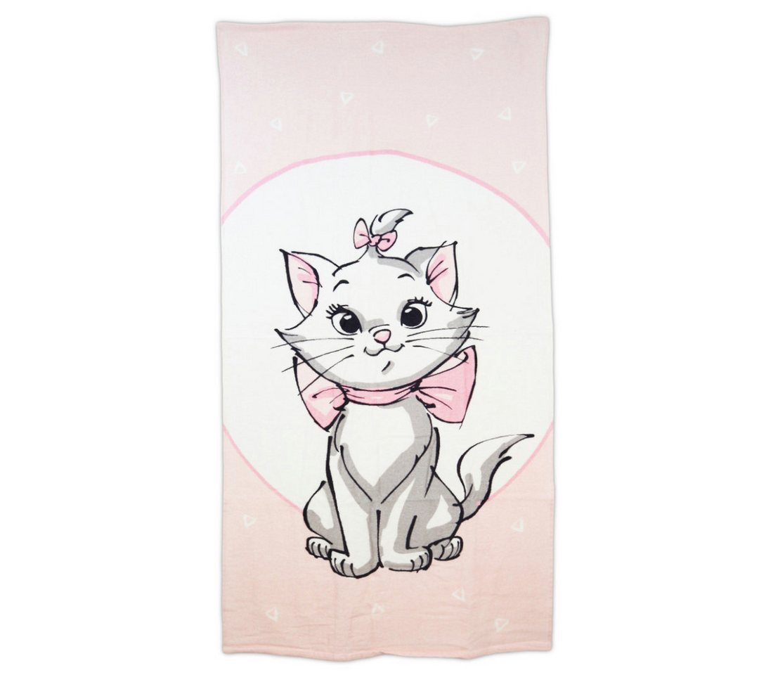 Disney Strandtuch Disney Aristocats Marie die Katze Badetuch XL 70x140 cm, 100% baumwolle