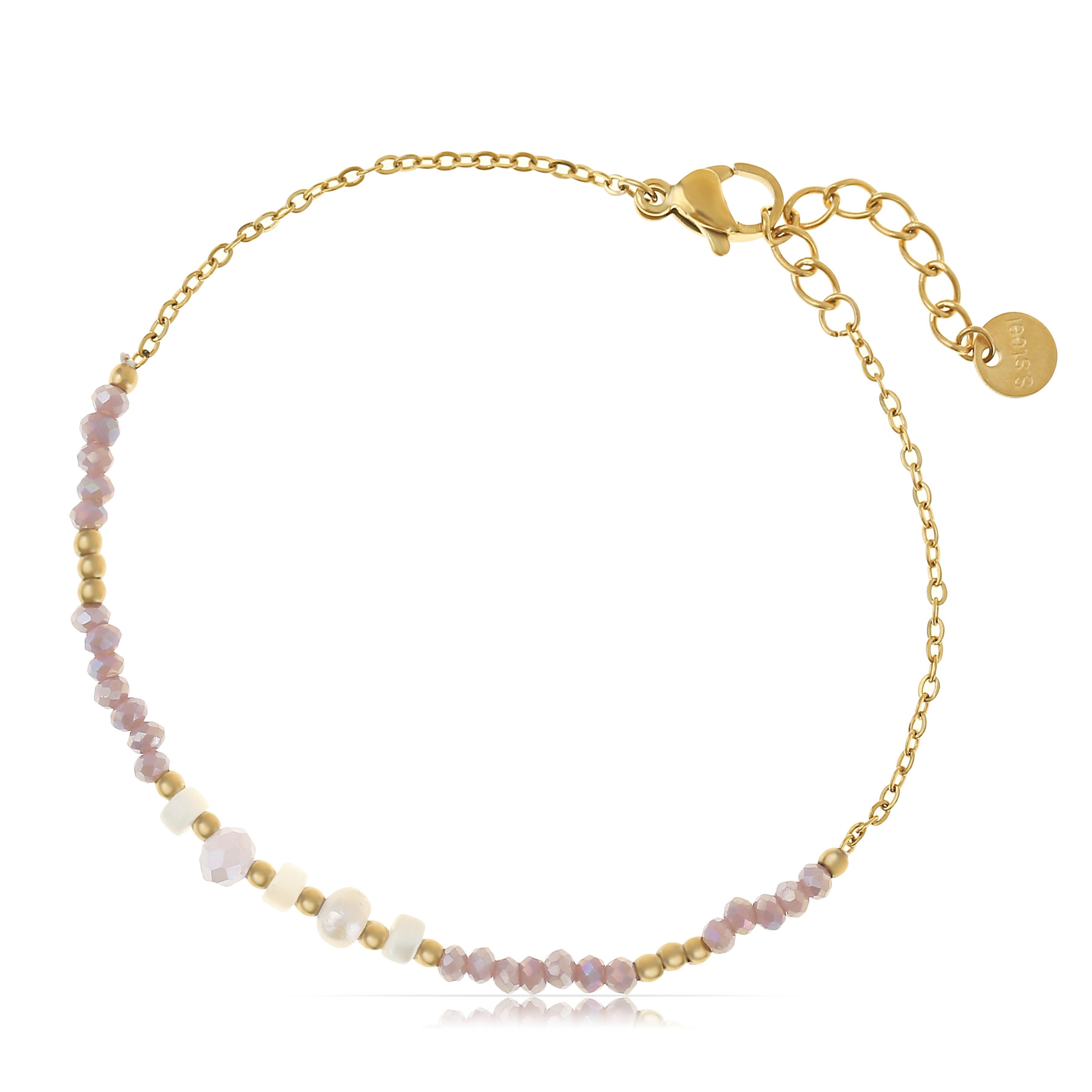 Made by Nami Perlenarmband Damen Armband mit Perlen Freundschaftsarmbänder günstig online kaufen