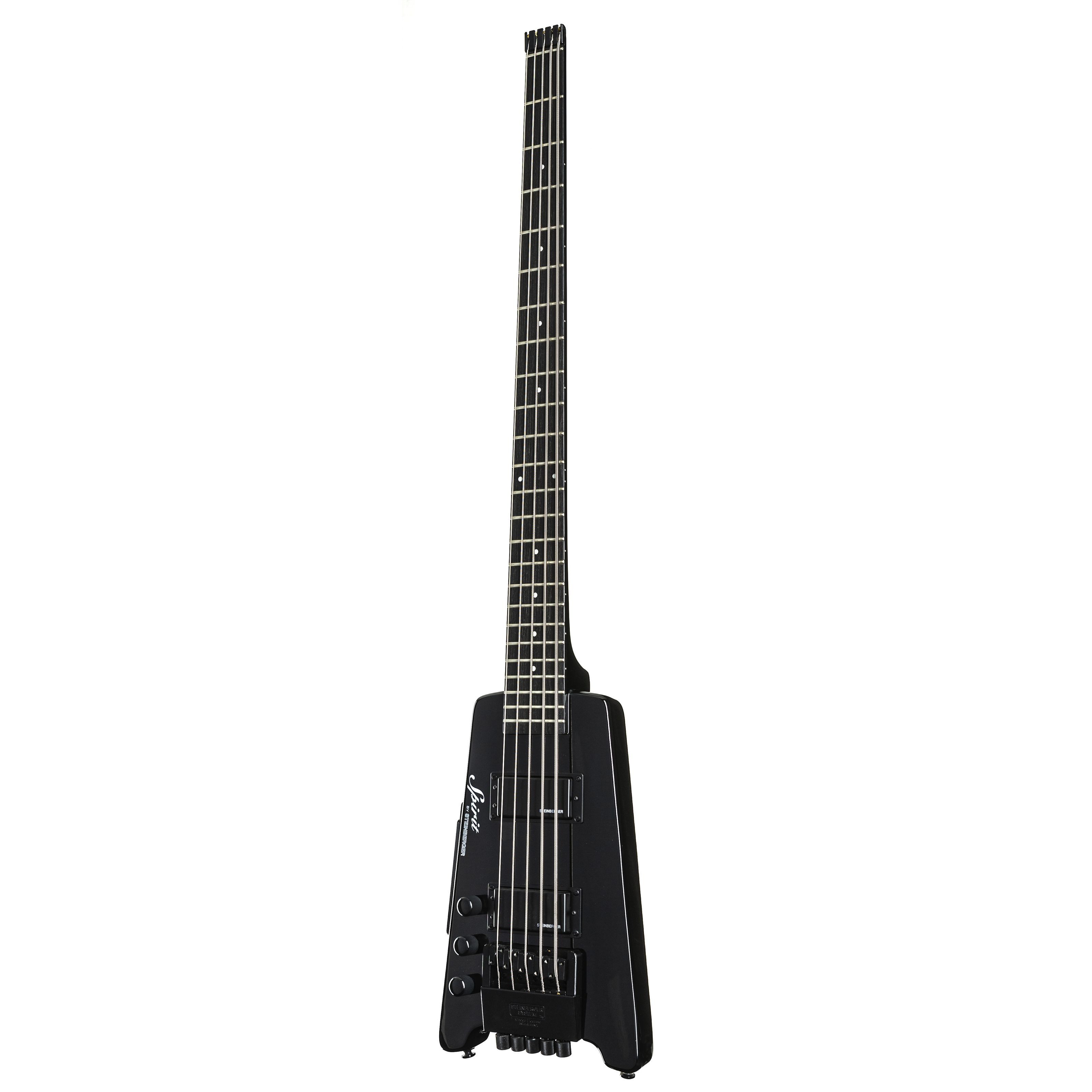 Steinberger E-Bass, E-Bässe, 5-Saiter E-Bässe, Spirit XT-25 Standard Lefthand Black - E-Bass