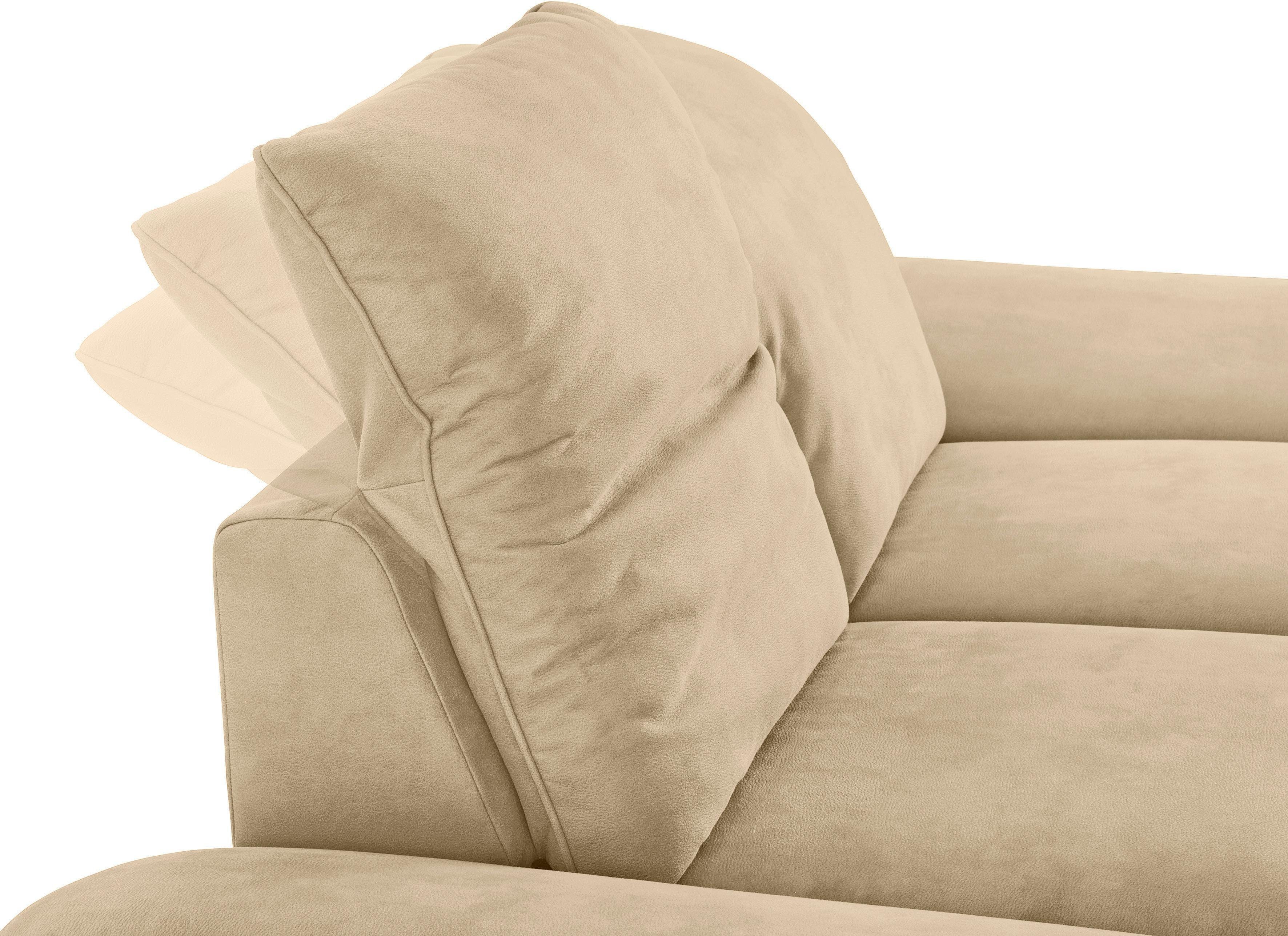 W.SCHILLIG 2-Sitzer enjoy&MORE, cm 202 matt, mit Füße Breite Sitztiefenverstellung, silber