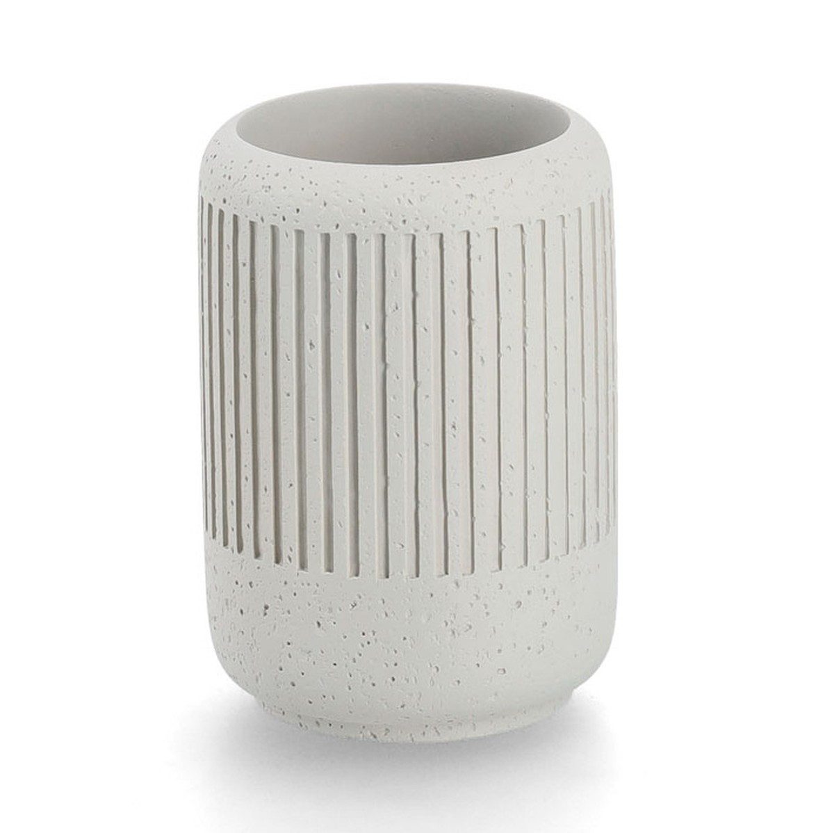 Zeller Present Zahnputzbecher Becher für Zahnbürsten CEMENT, Ø 7 cm, (1 St)