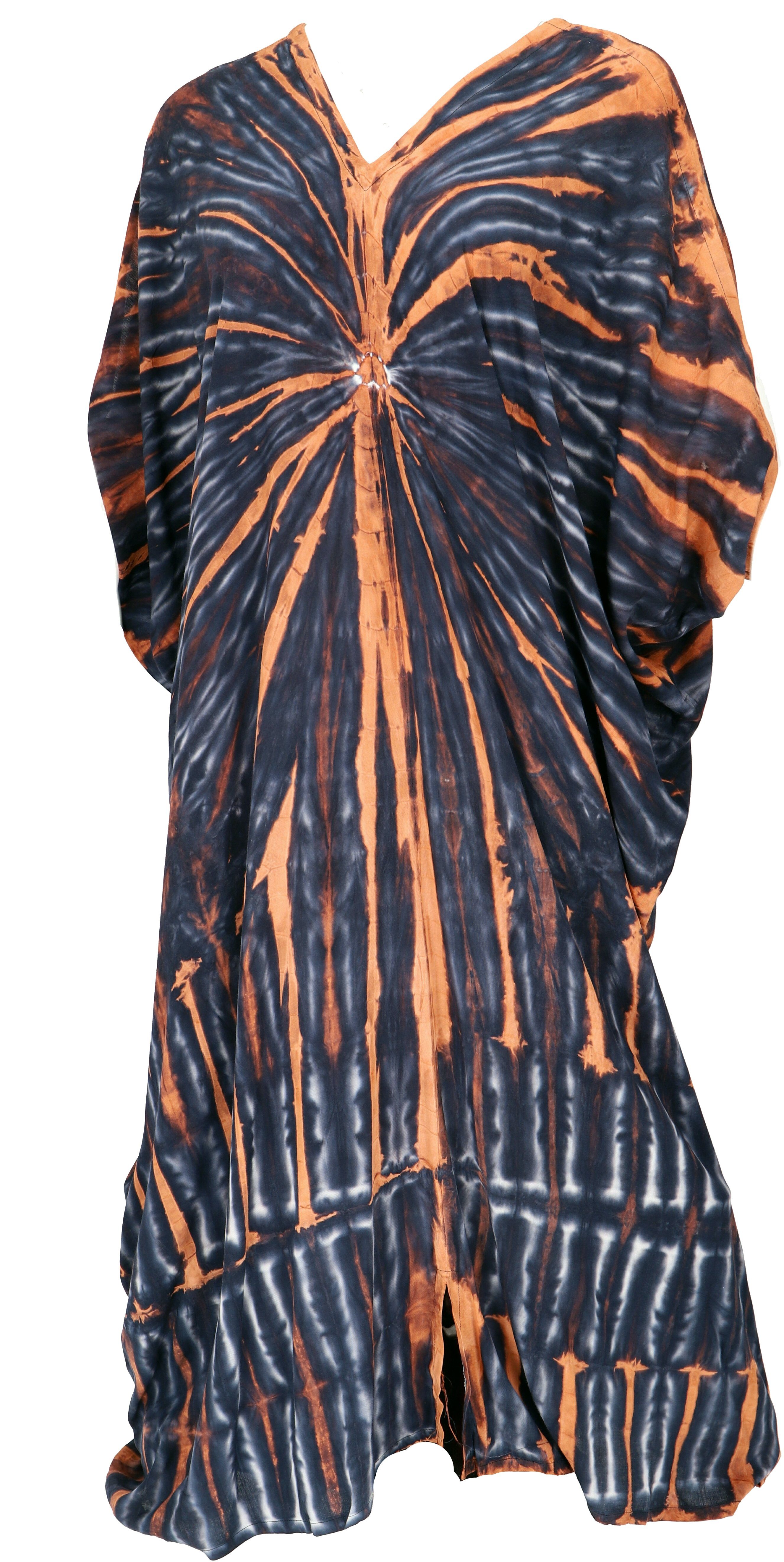 Guru-Shop Midikleid Batikkleid, Batik Kaftan, oversize günstig online kaufen