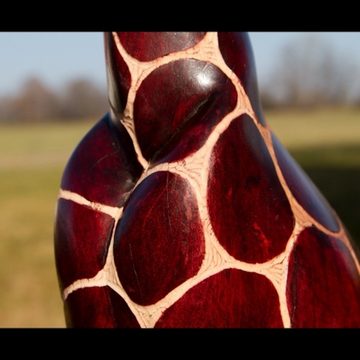 Afrika-Deko Afrikafigur Holzgiraffe Tonga Authentische Afrika Deko Einzigartige Holzfigur, Giraffe in Verschiedene Größen Handarbeit aus SIMBABWE