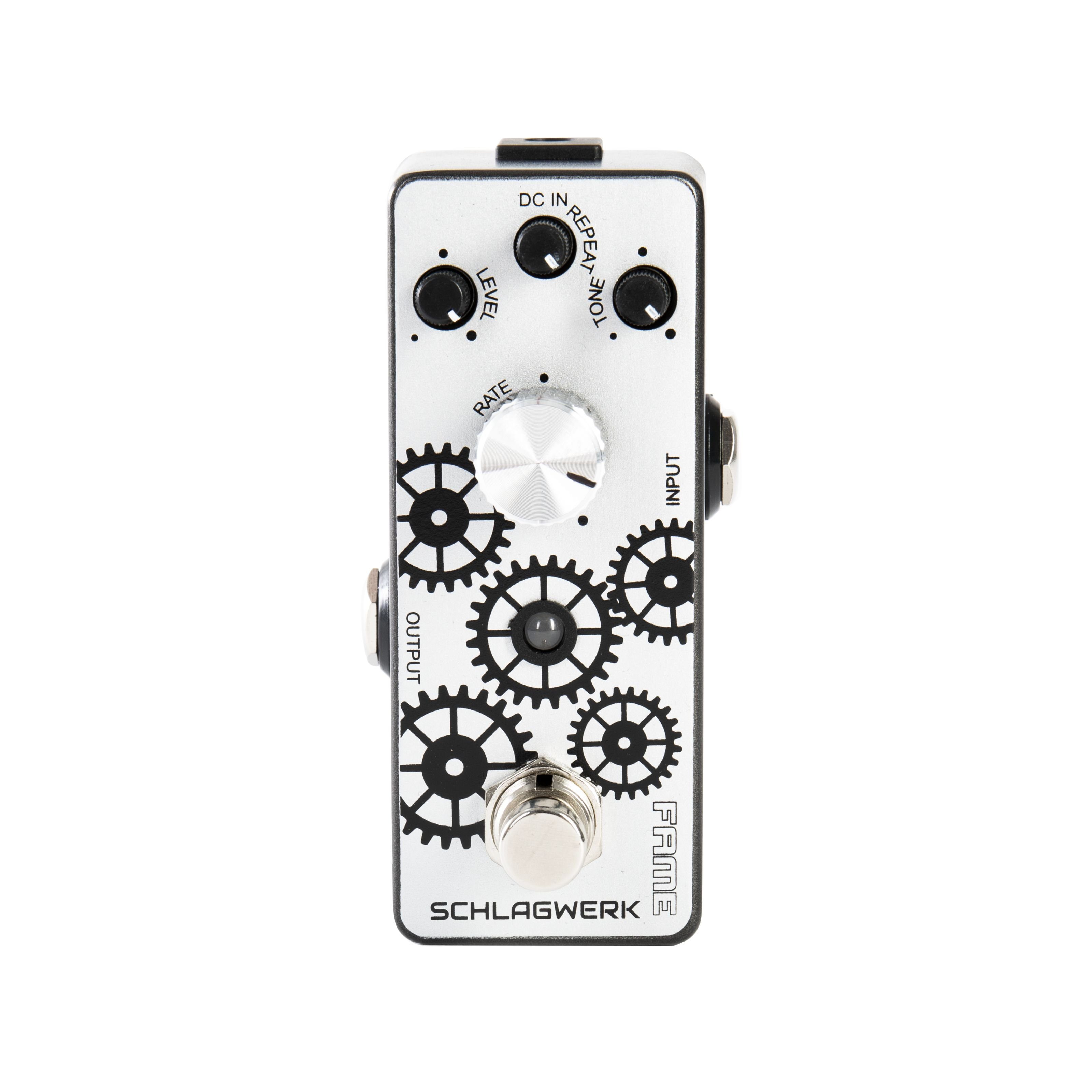 FAME Musikinstrumentenpedal, (Echo Schlagwerk, Kompaktes Delay/Echo Effektpedal, Geeignet für Gitarren), Echo Schlagwerk, Delay Effektpedal, Gitarrenpedal