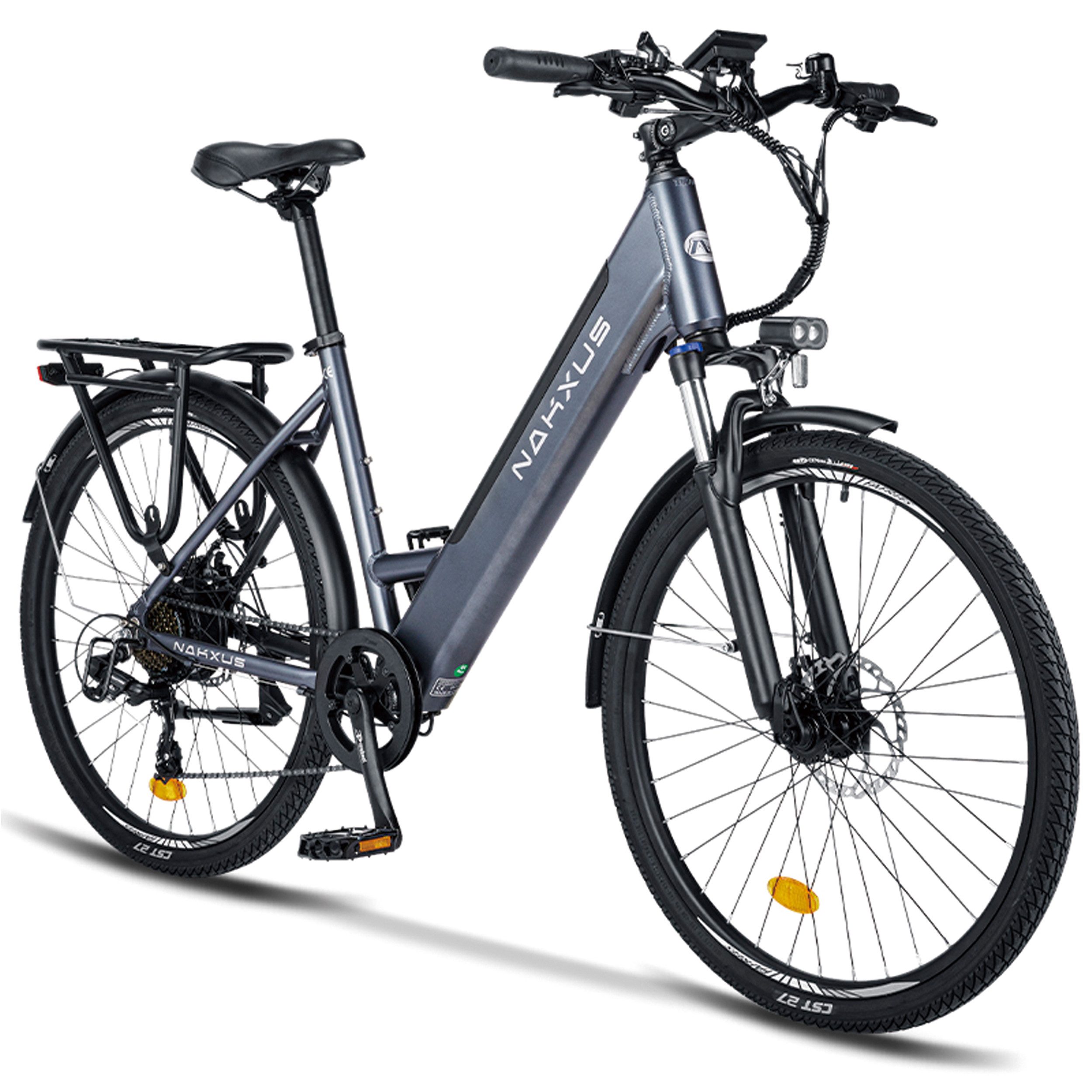 E-Bike Trekkingrad Citybike Trekkingrad 26 Zoll, 250W, 60–80 km Reichweite