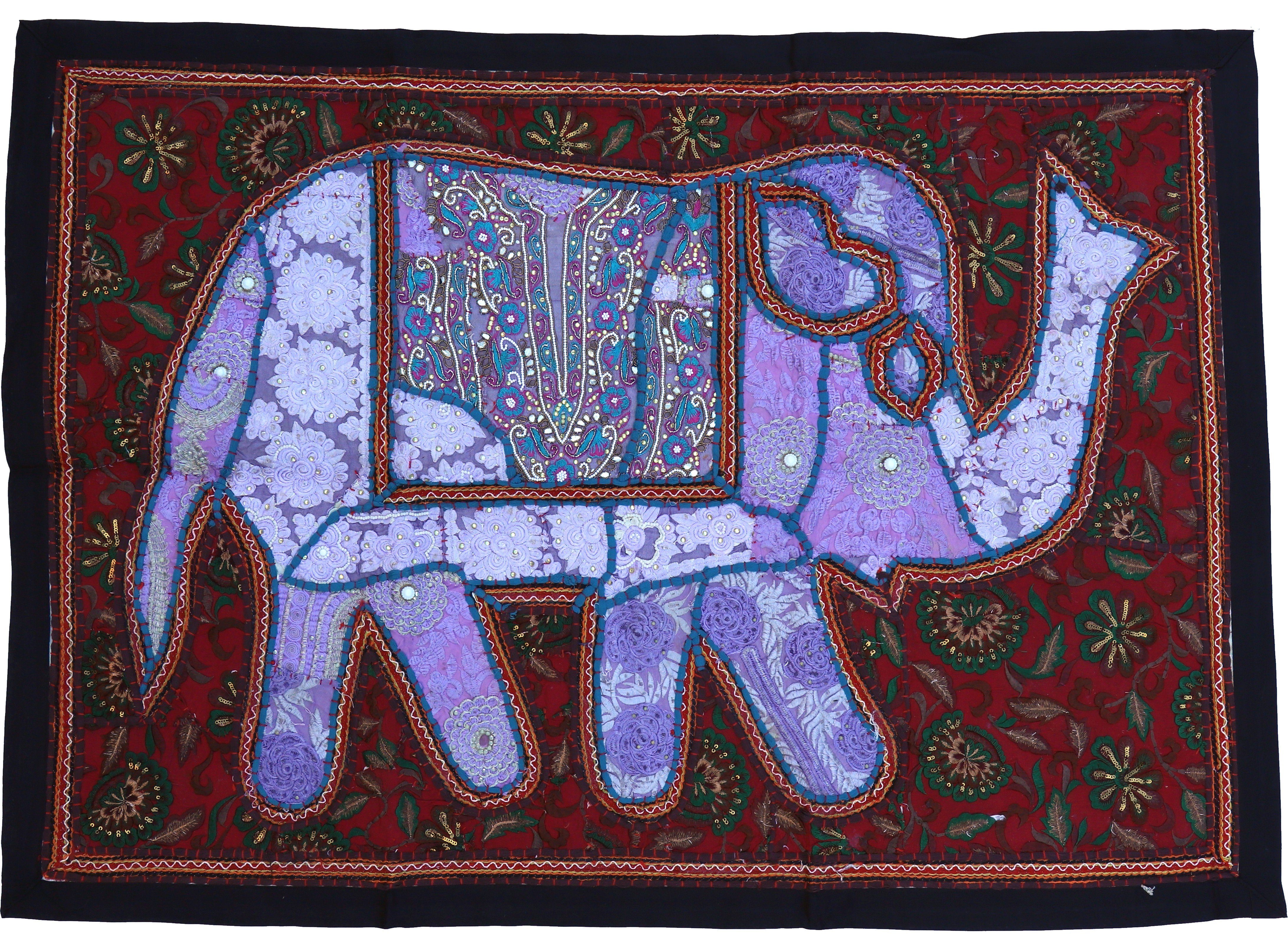 Wandteppich Indischer Wandteppich Patchwork.., Guru-Shop, 2 Höhe: Muster 65 mm