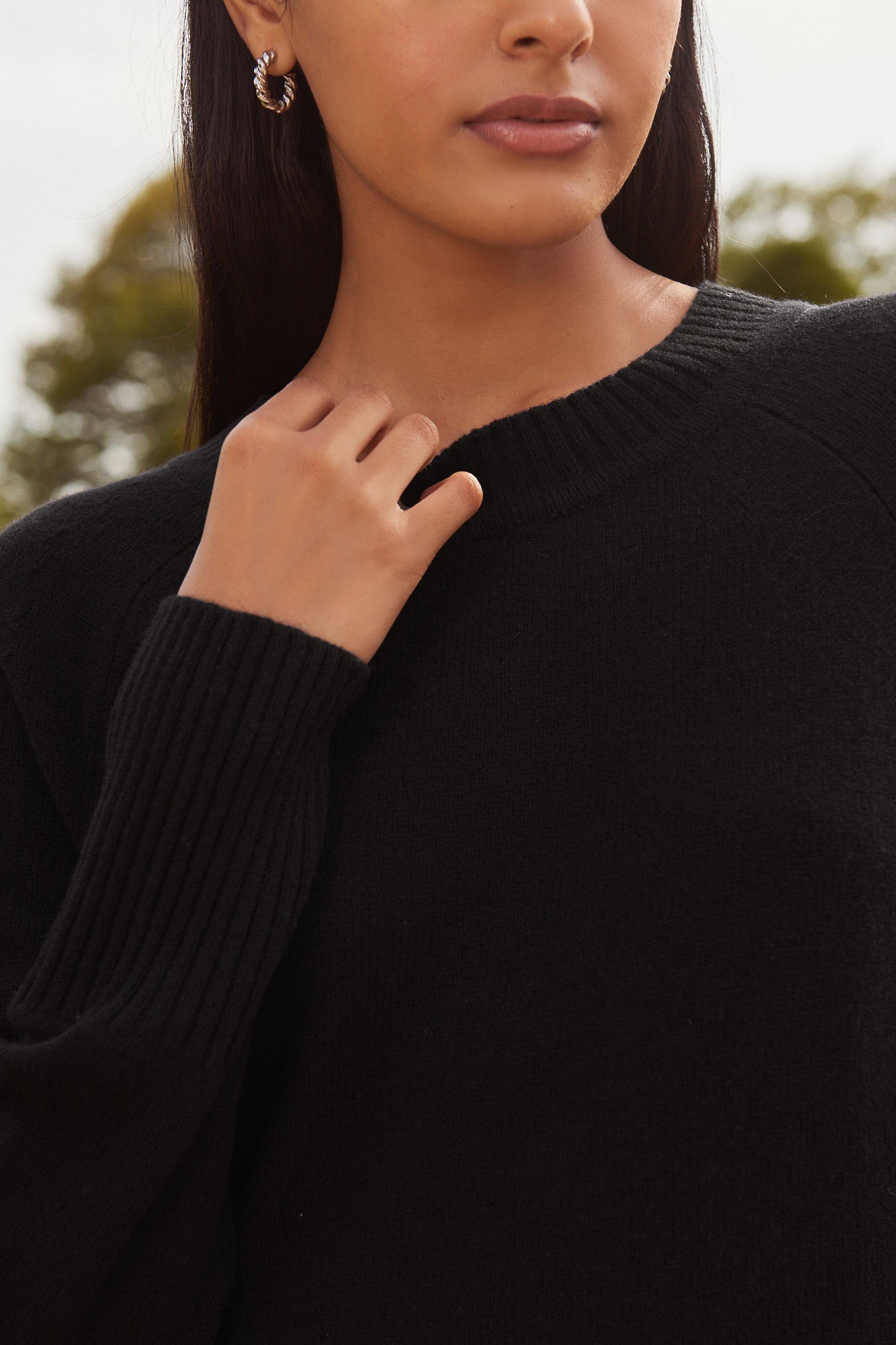 Next Rundhalspullover Premium-Pullover mit Rundhals 100 % Lammwolle (1-tlg)