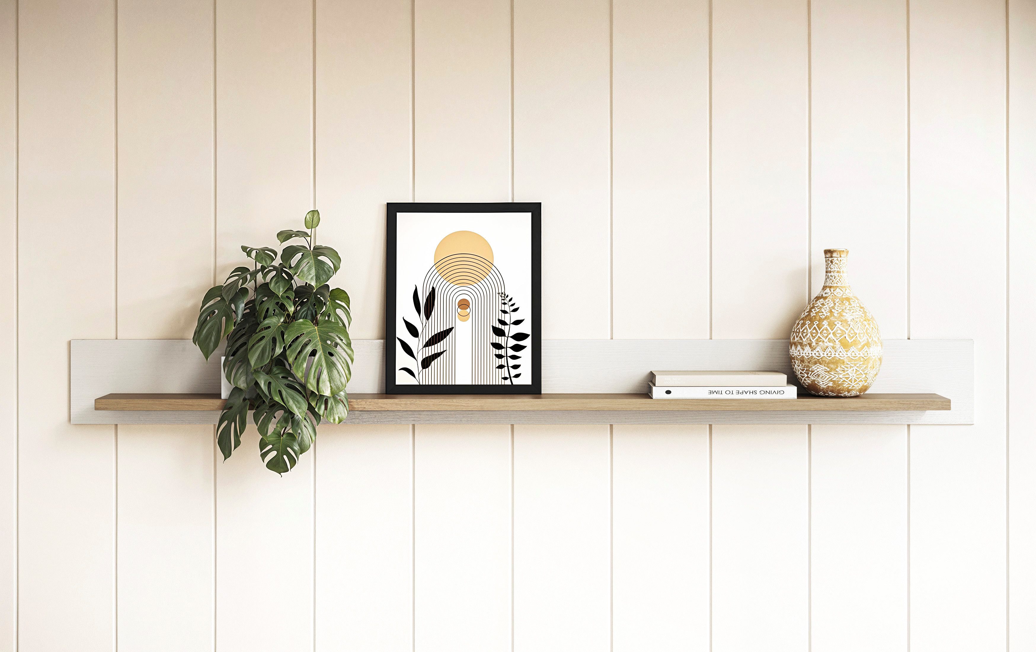 Home affaire Wandboard Stranda, Wandregal im Scandi-Style, Wandhalter mit A günstig online kaufen