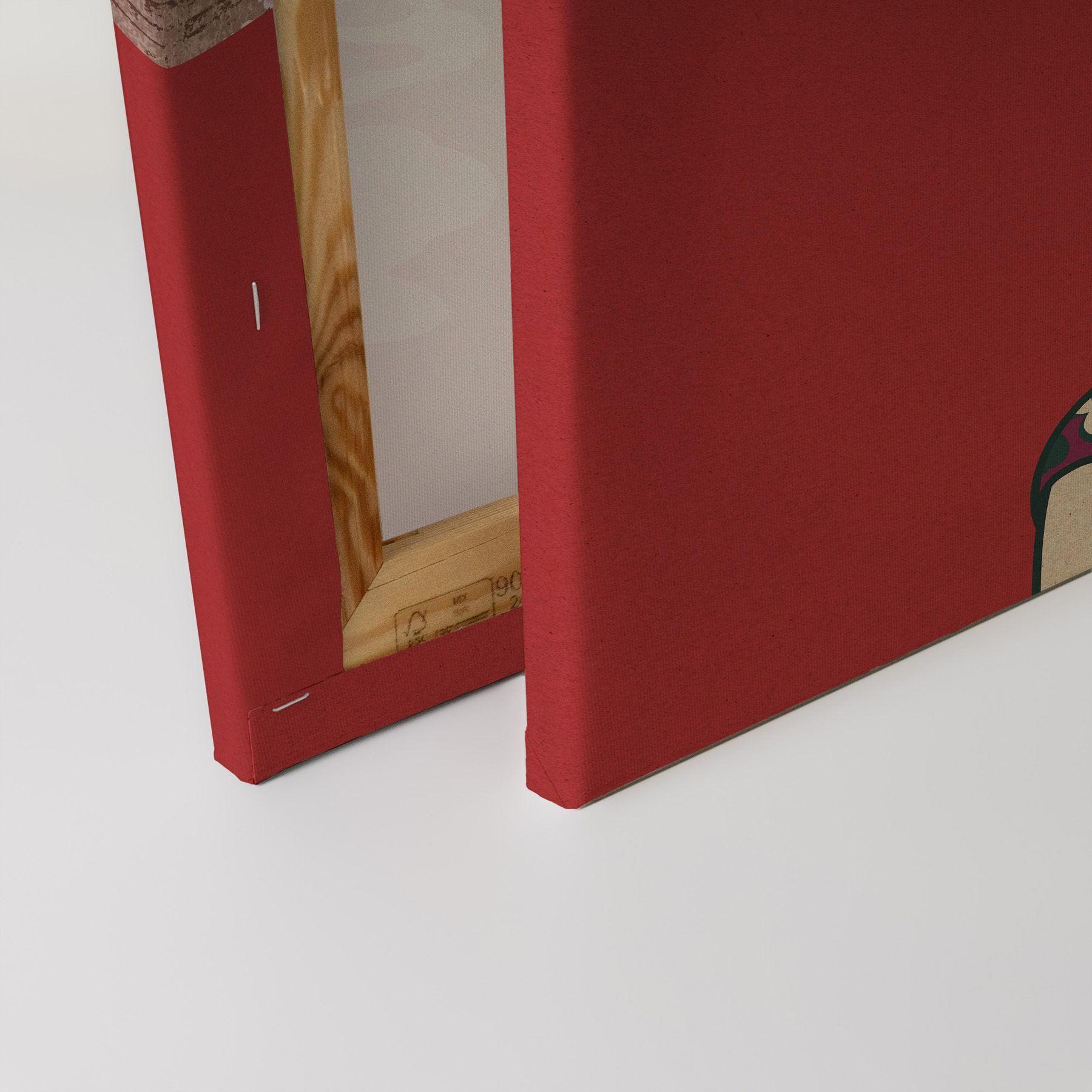Tadessi Leinwandbild Asiatisch Rot Beige versch. Größen, Menschen