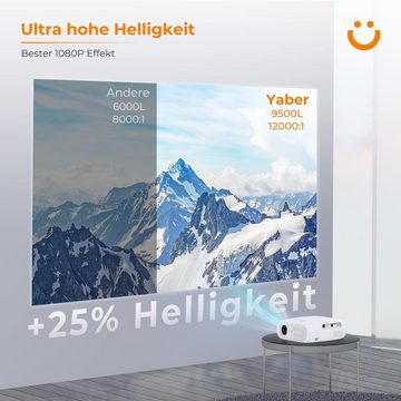 Yaber Pro U7 LED-Beamer (9800 lm, 12000:1, 1920 x 1080 px, 5G WiFi, Brillante Bildqualität, hohe Helligkeit mit Bluetooth 5.0)
