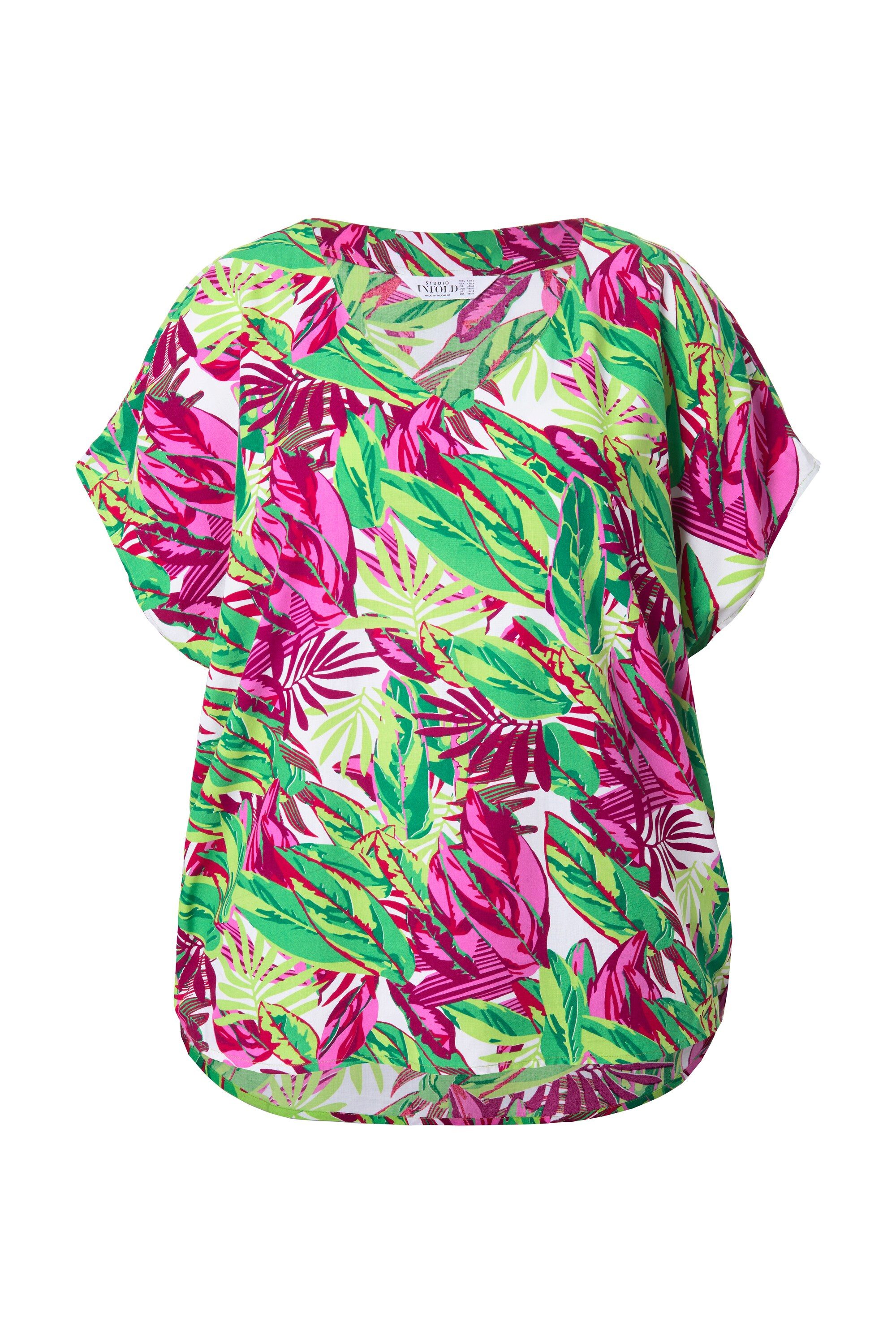 Studio Untold Druckbluse Blusenshirt oversized Jungle-Print günstig online kaufen