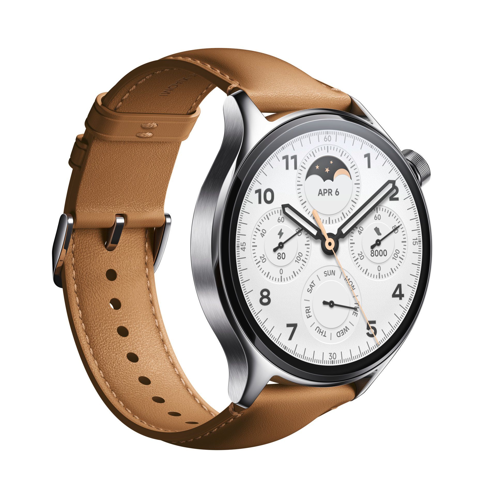 Xiaomi Watch S1 Pro GL Smartwatch (3,73 cm/1,47 Zoll, Proprietär) silber