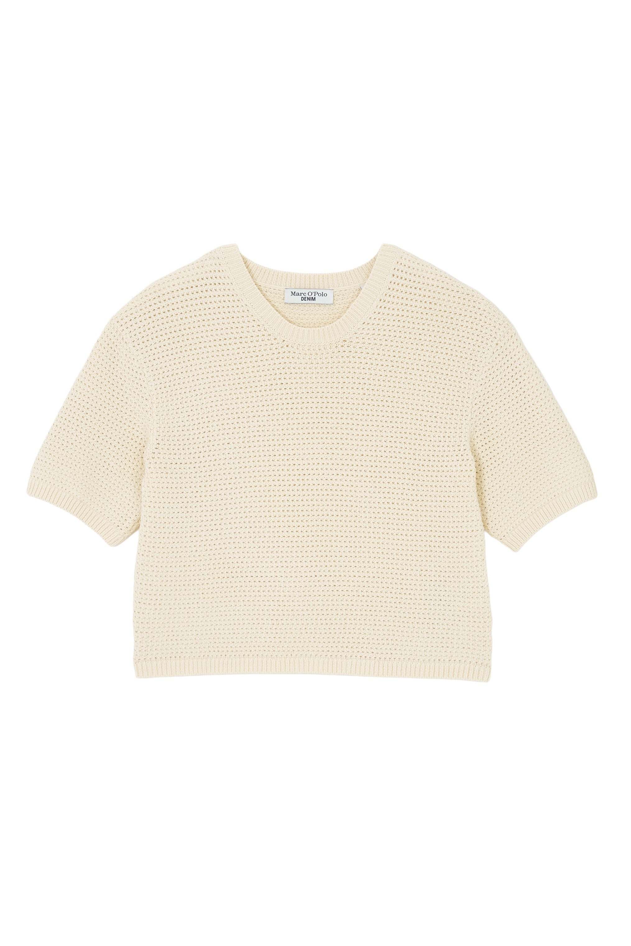 Marc O'Polo DENIM Strickpullover In Häkel-Optik günstig online kaufen