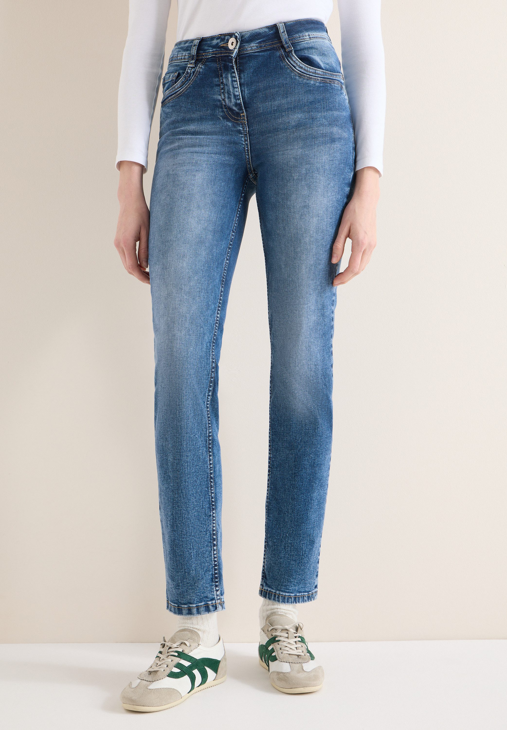 CECIL Straight-Jeans Style Toronto mit Stretch