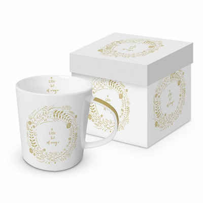 PPD Tasse Magic White Real Gold Trend Mug 350 ml, Bone China