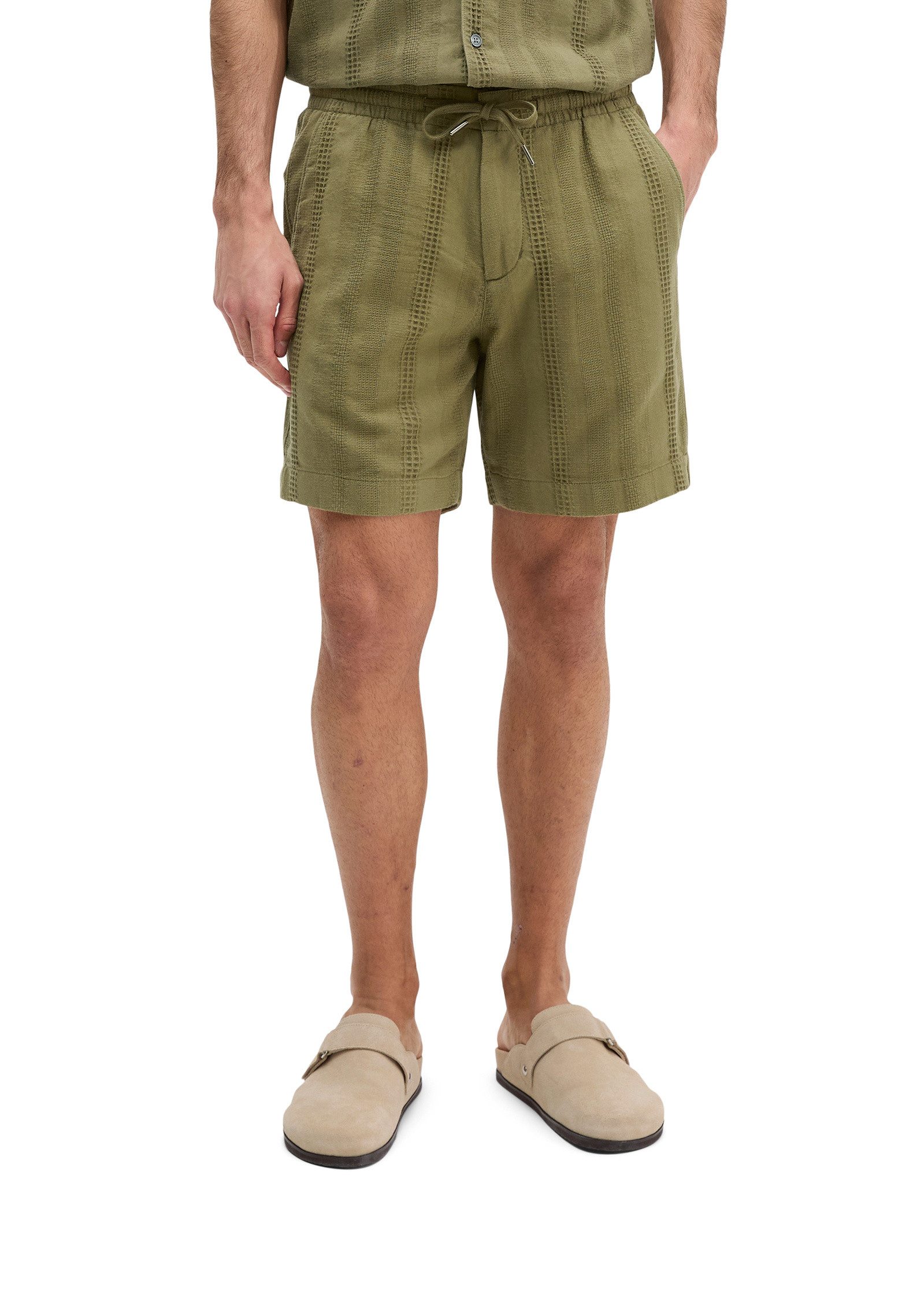 Marc O'Polo Shorts mit Jacquard-Struktur-Mix