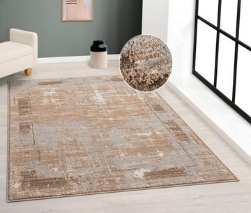 Teppich Hamsa, Leonique, rechteckig, Höhe: 9 mm, dezenter Glanz, Schrumpf-Garn-Effekt, im Vintage-Look, dichte Qualität