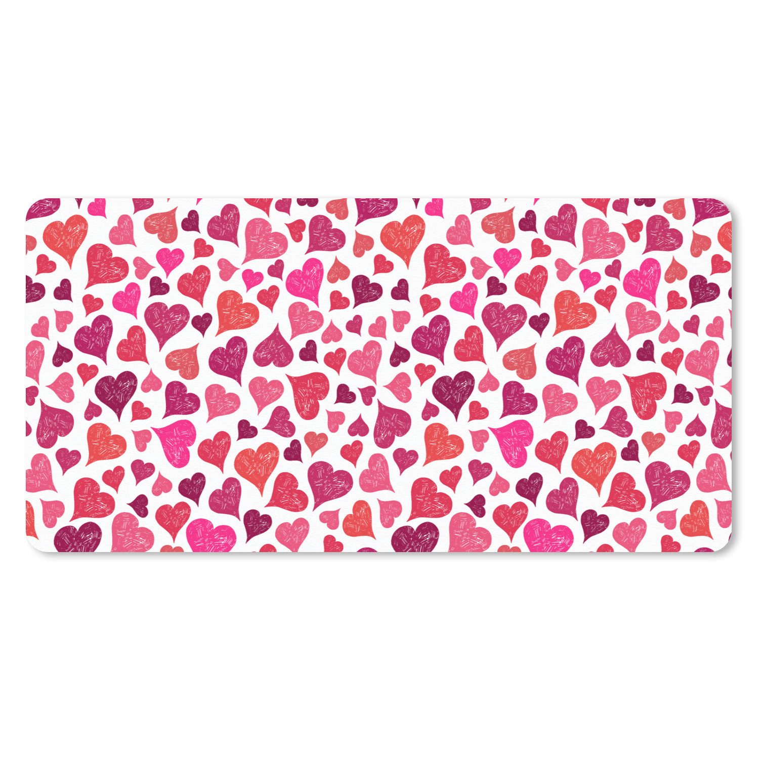 MuchoWow Mauspad Valentinsgeschenk für ihn - Liebe - Herz (1-St), Mousepad mit Rutschfester Unterseite, Mausunterlage, Gaming, 60x30 cm