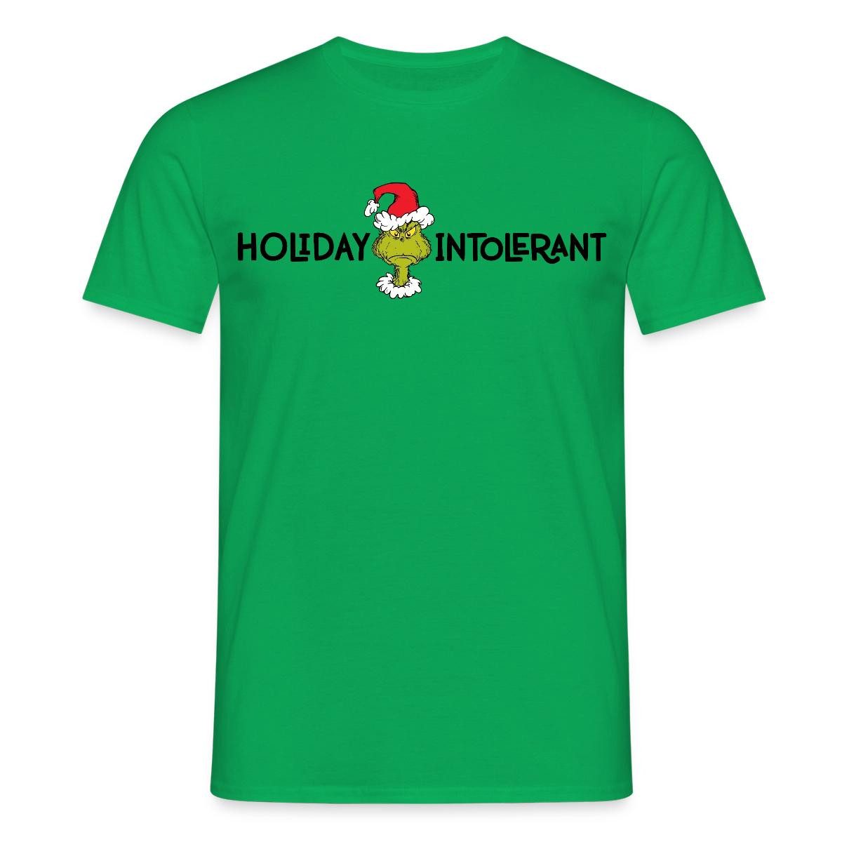 T-Shirt Der Grinch Statement Holiday Intolerant Männer T-Shirt