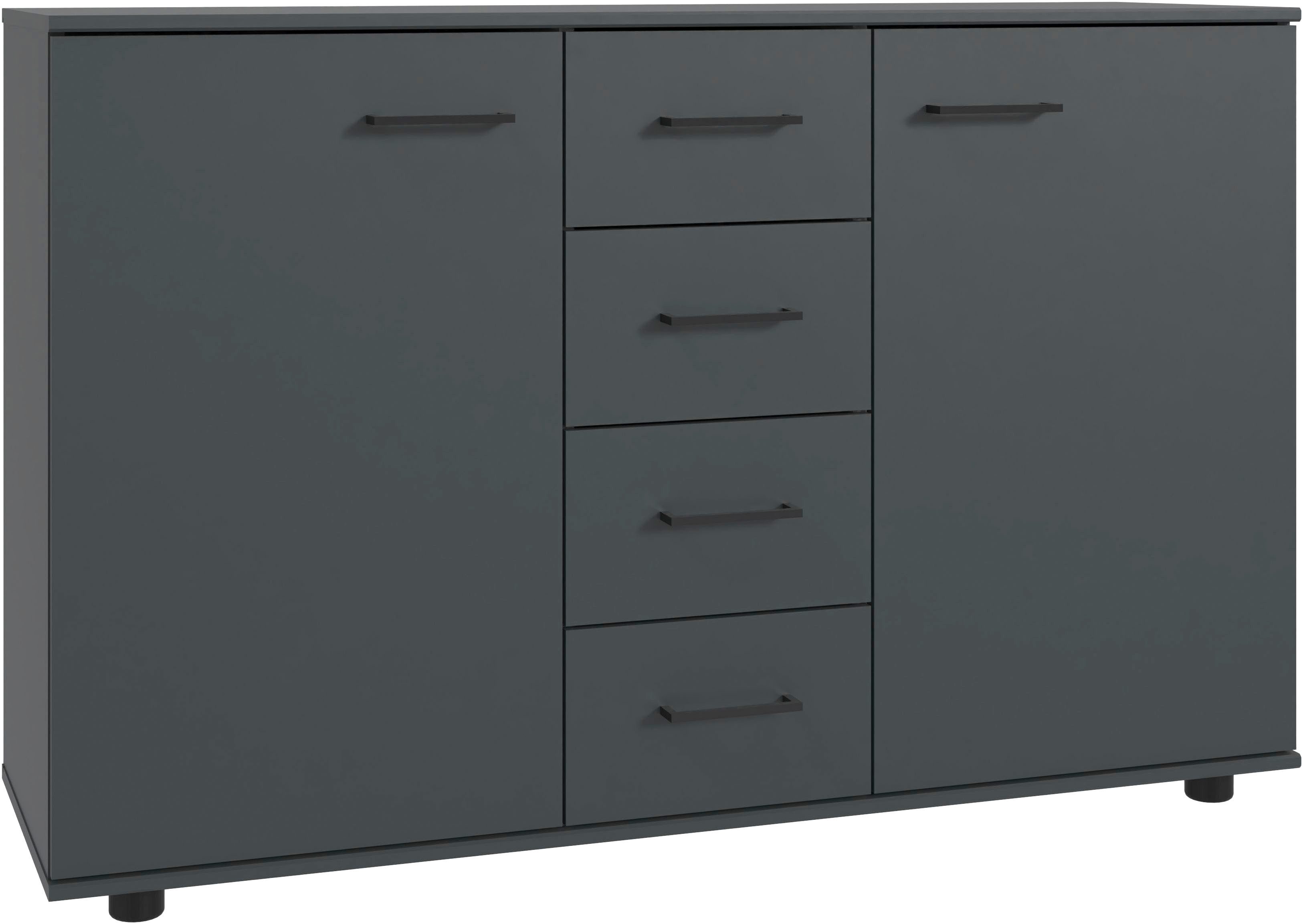 Wimex Kombikommode Taiga, obere Schublade in Absatzfarbe oder uni weiß