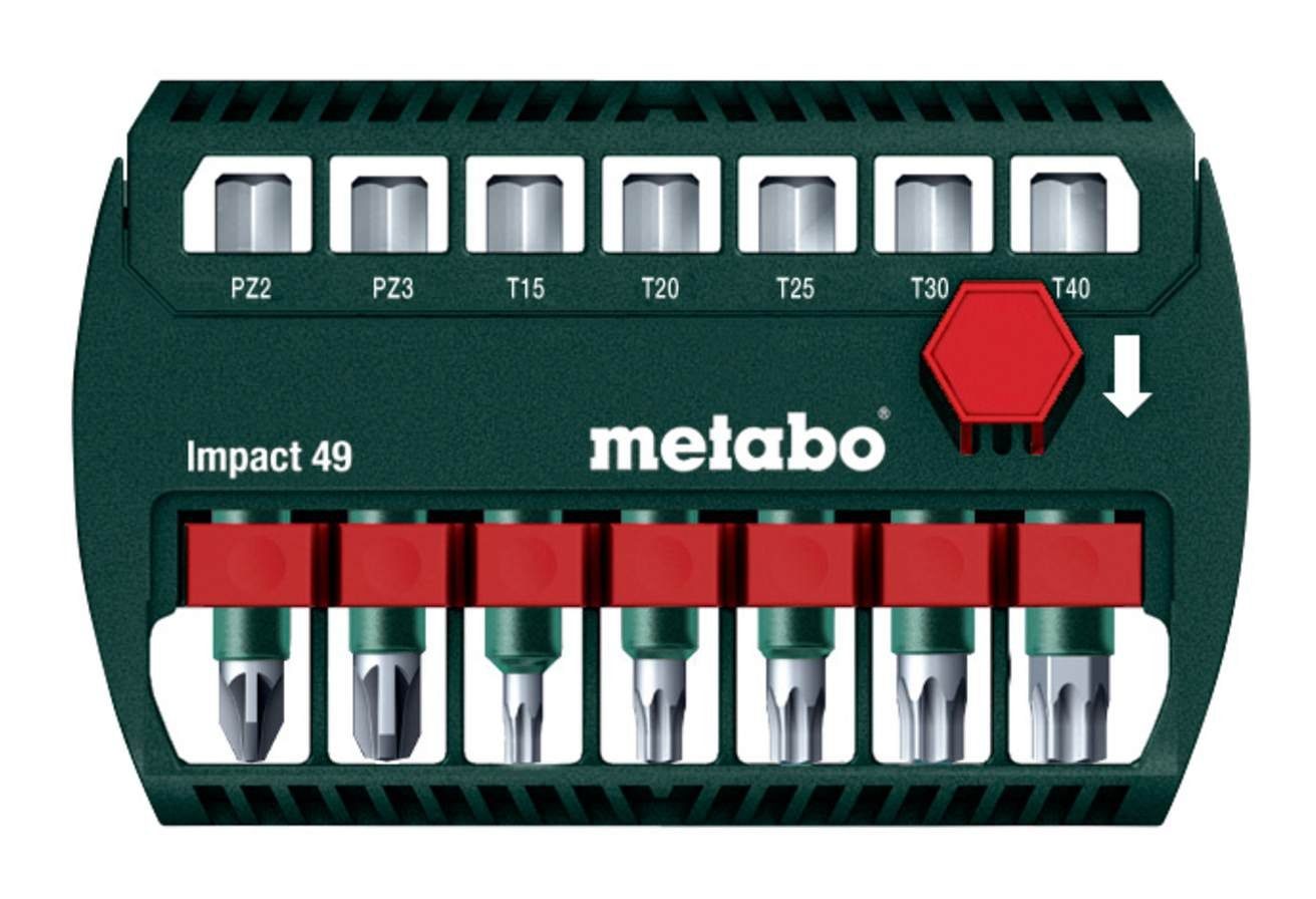 und 49 metabo Bohr- Impact für Schlagschrauber Bit-Set, Bit-Box