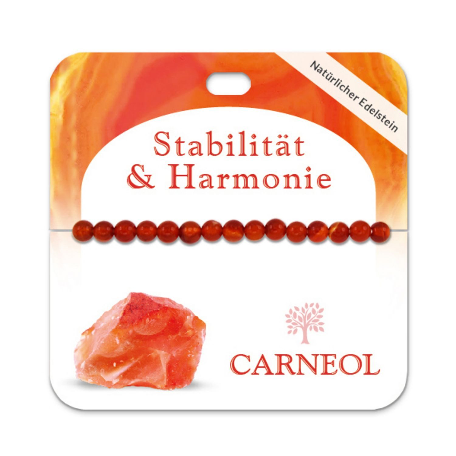 Jojo Schmuckset Carneol 6 mm Kugelarmband