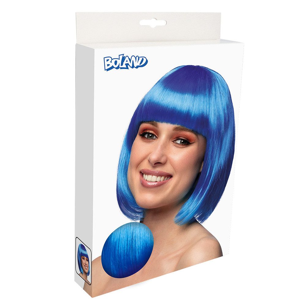 Boland Kostüm-Perücke Bob-Perücke bunt Farbauswahl sexy Karneval-Kostüm Accessoire