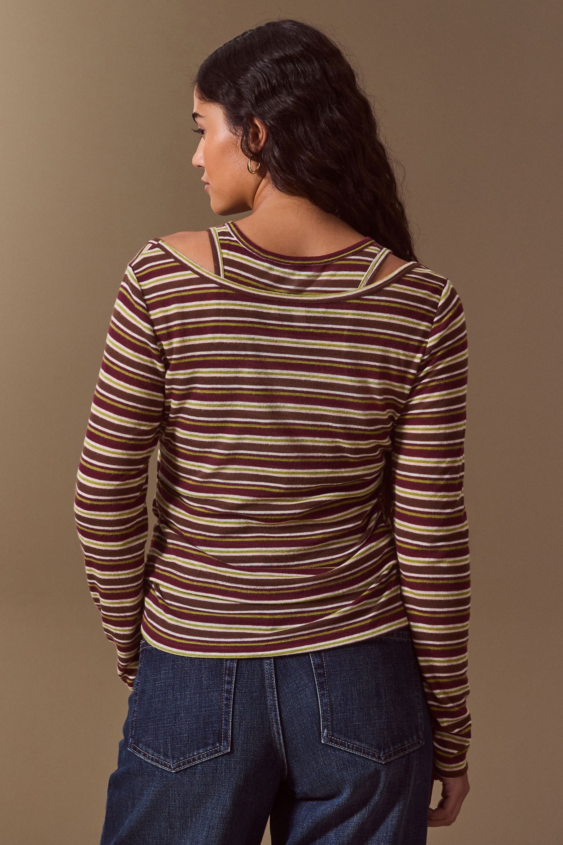 Next Blusenshirt Mehrlagiges Langarmshirt (2-tlg) – Bild 2 von 5