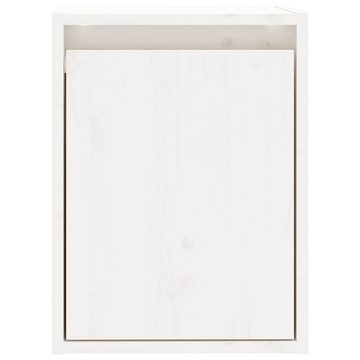 furnicato Wandregal Wandschrank Weiß 30x30x40 cm Massivholz Kiefer