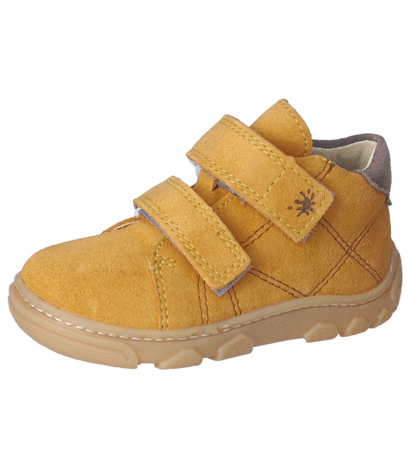 [Neueste Werke & Schnäppchen] Pepino Halbschuhe Leder Klettschuh Mustard