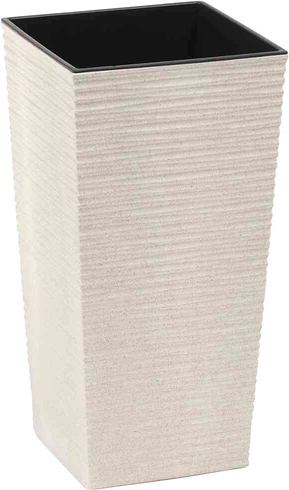 Siena Garden Pflanzkübel (2 St), Rillenoptik, eckig