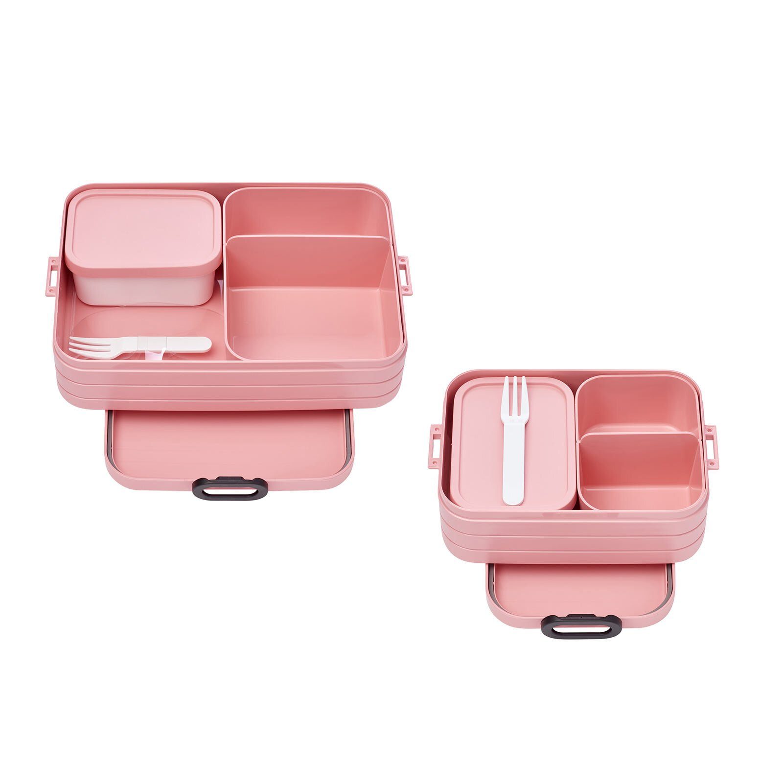Mepal Lunchbox Take Break (2-tlg), Nordic 2er Set, Bento-Lunchboxen Material-Mix, A Spülmaschinengeeignet Pink