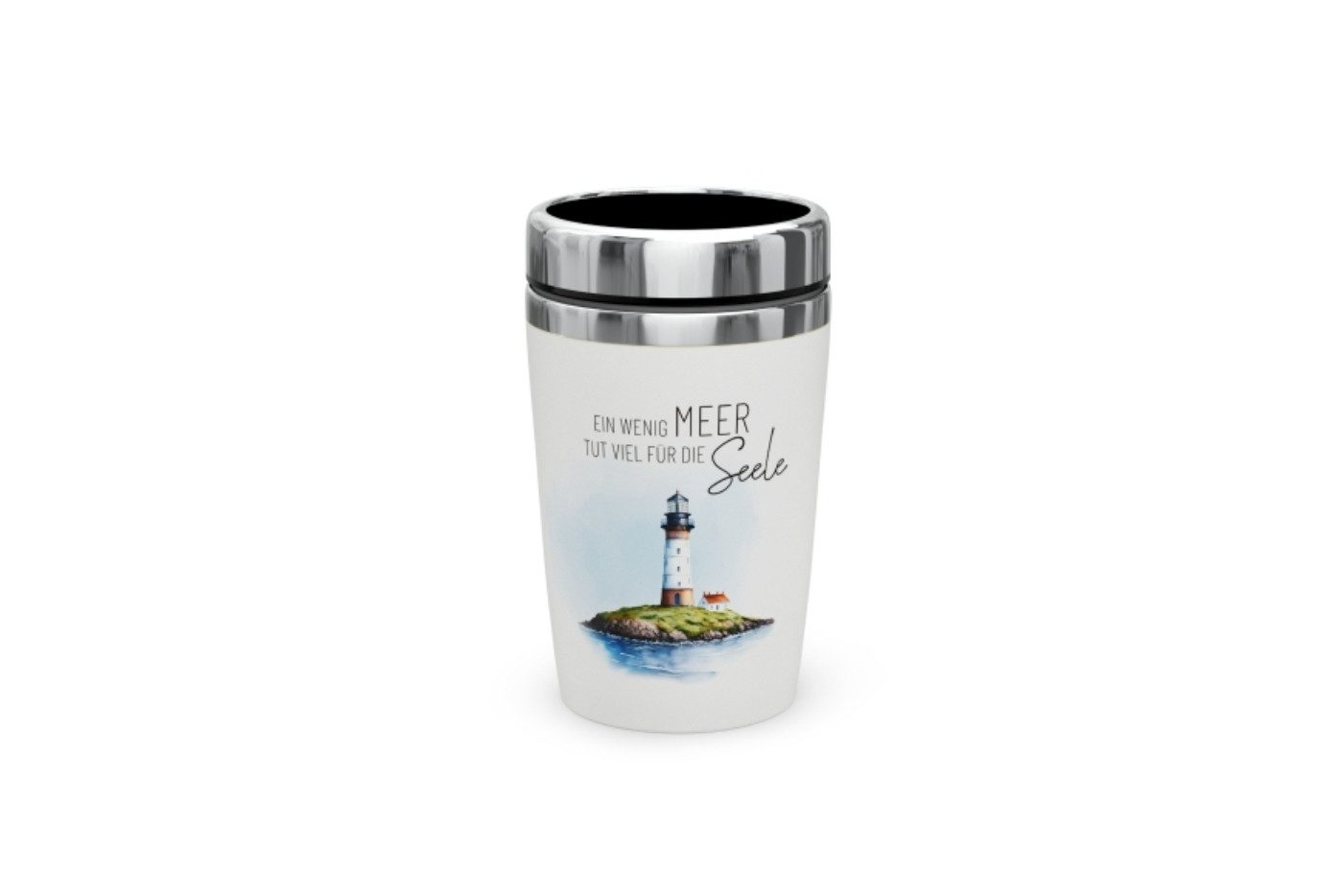 La Vida Geschenk für Dich Coffee-to-go-Becher La Vida Coffee-to-go-Becher, Serie Maritim 2026, Edelstahl