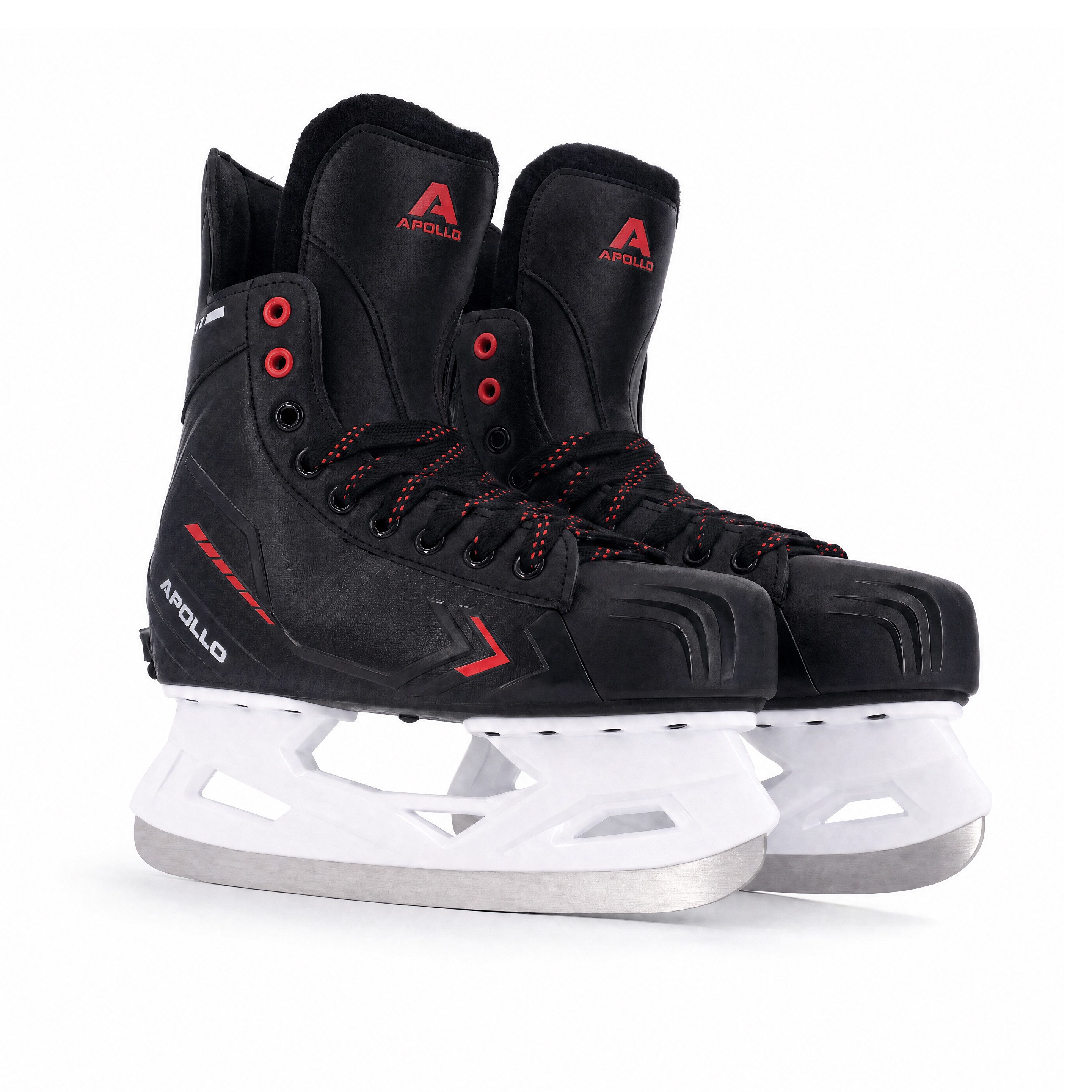Apollo Schlittschuhe Kinder-Hockeyschlittschuhe Champion Skate Adjustable, Gr. 28-31, Schwa, über 4 Größen verstellbar per Drehverschluss, Stahlkufen