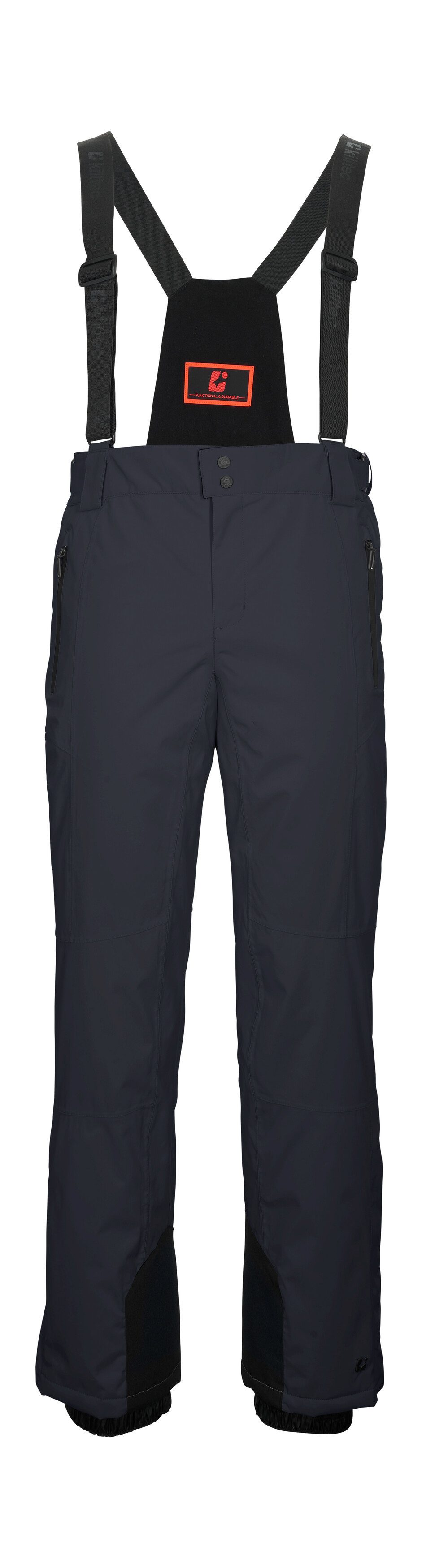 Killtec Skihose KSW 100 MN SKI PNTS Wind- und wasserdichte Skihose mit anpassbaren Trägern