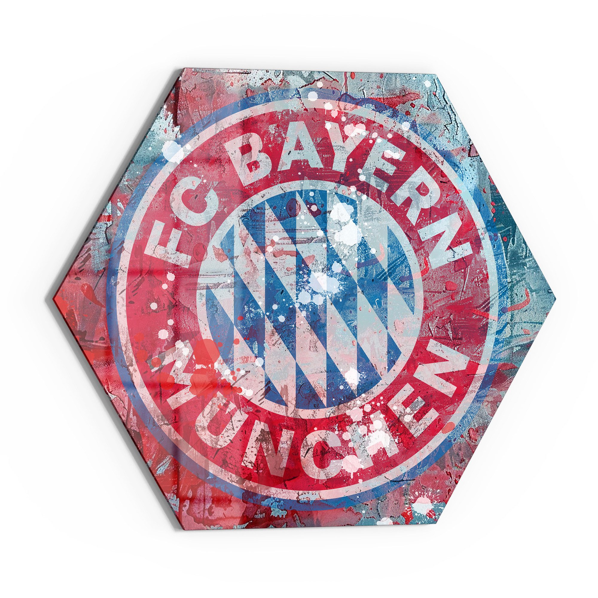 DEQORI Glasbild 'Wappen FC Bayern München', günstig online kaufen