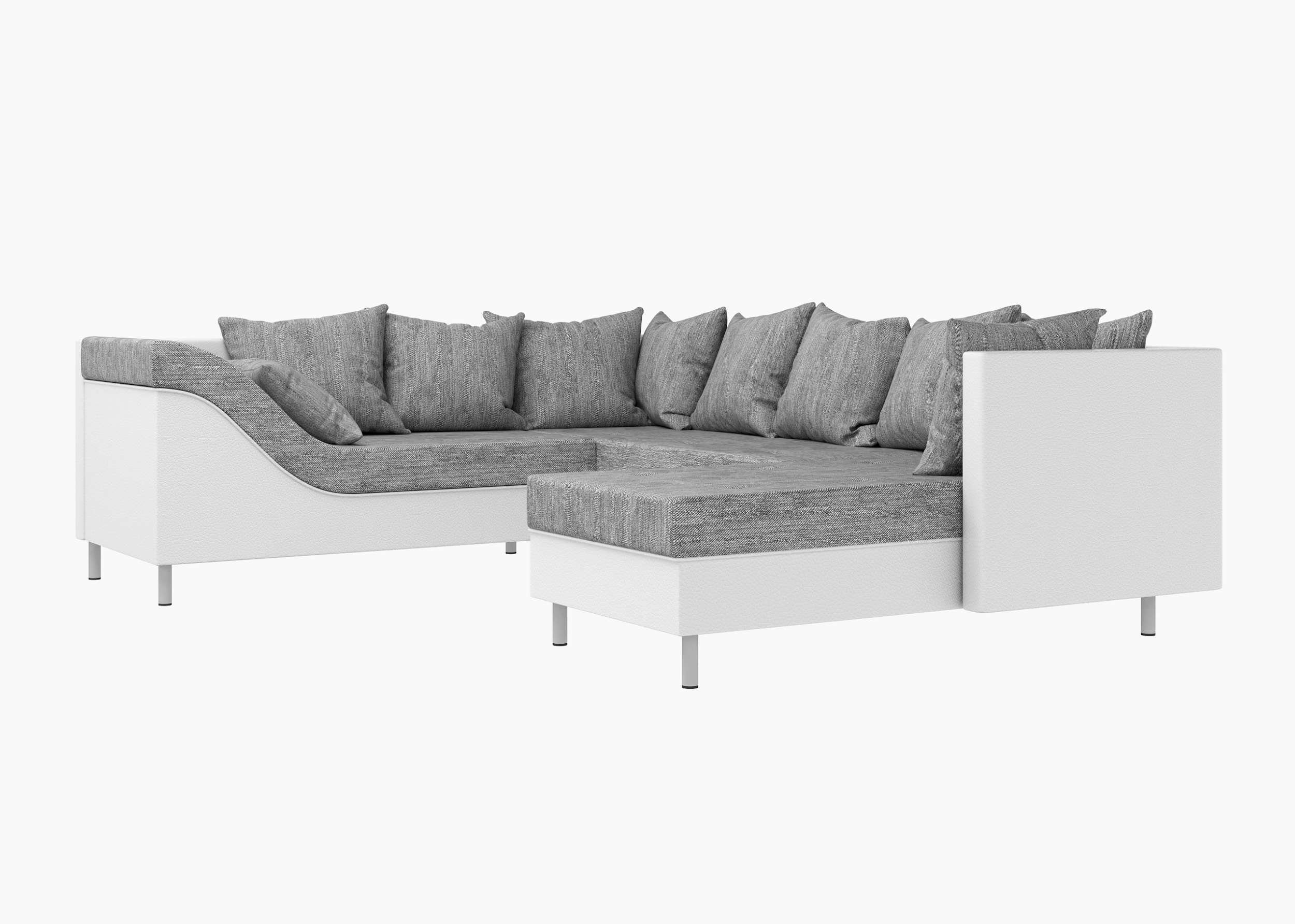 mane Modern Sofa, in Europa made stellbar, U-Form, Lotos, Raum im oder bestellbar, links Design, Stylefy rechts Wohnlandschaft frei