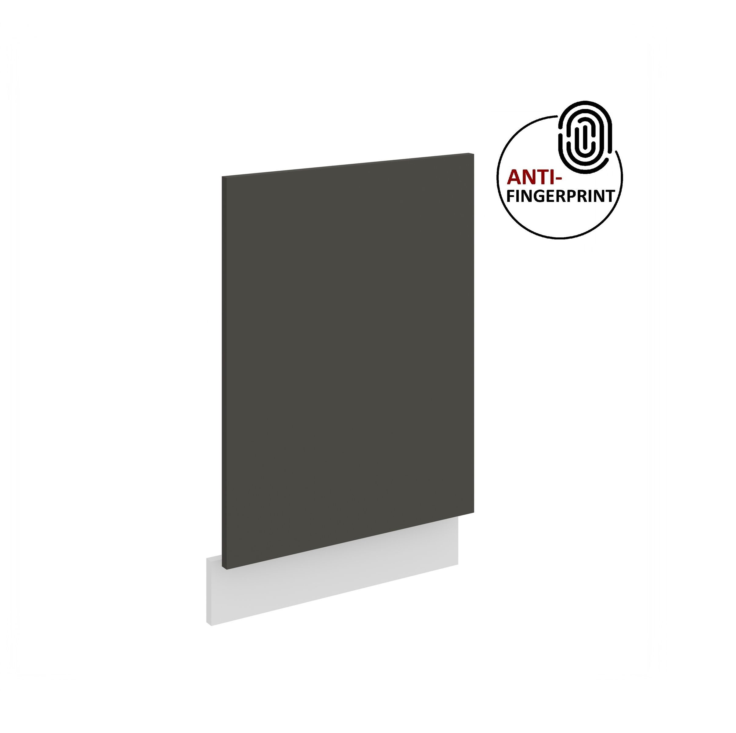 Küchen-Preisbombe Frontblende für integrierten Geschirrspüler 45 cm Küche ARIA Graphite + Weiss matt (Frontblende Geschirrspüler integriert, 1 St), Modern