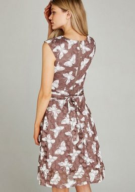 Apricot Meshkleid Dot Mesh A-Line Dress (1-tlg) mit Schmetterlingsspitze