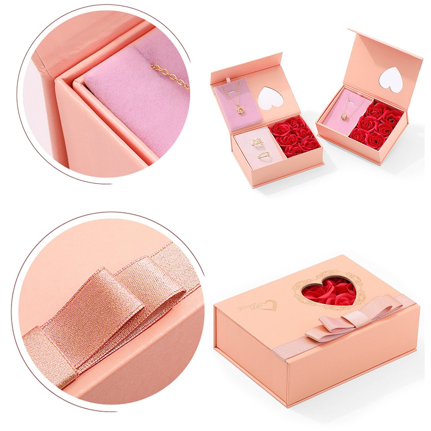 RWEUOQ Schmuckkasten Elegante Schmuckverpackung mit Magnetverschluss,mit günstig online kaufen