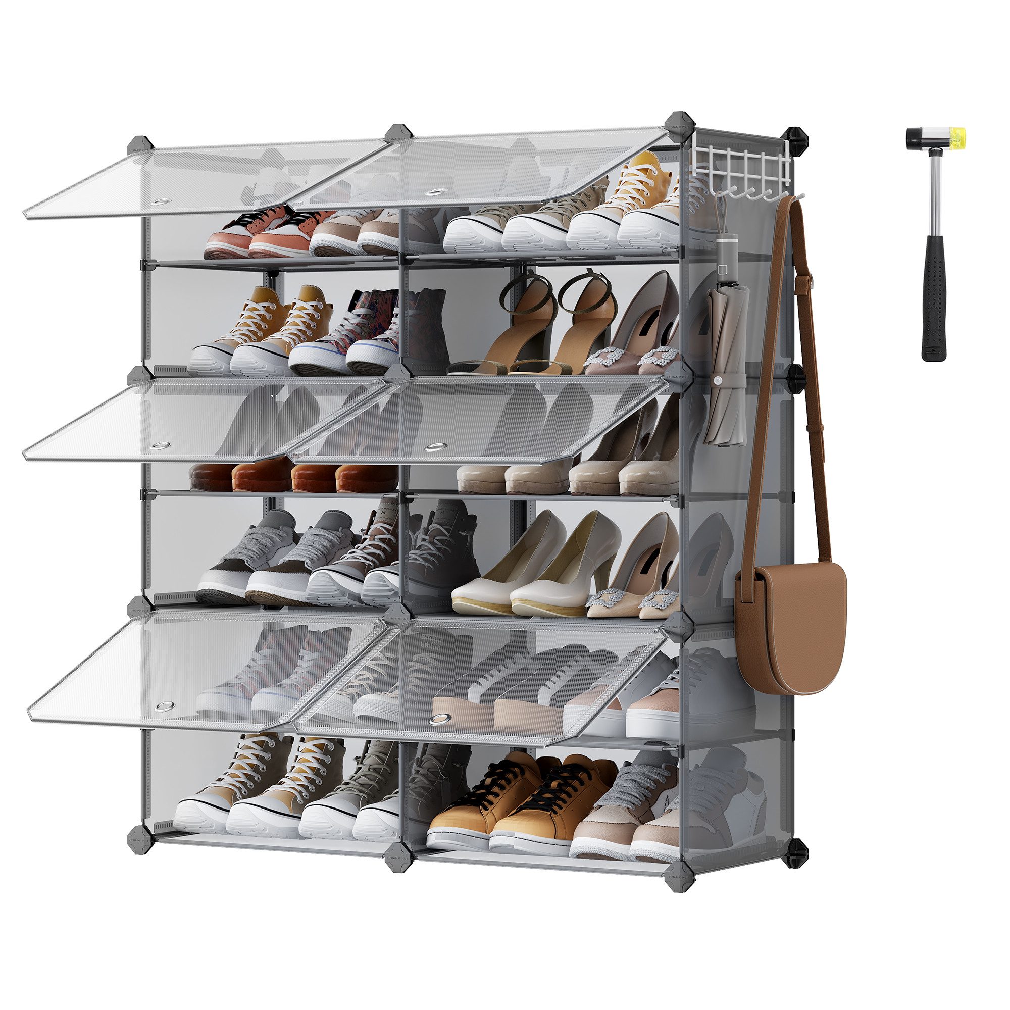 SONGMICS Schuhregal Schuhschrank, 4/6/10/12 Fächern mit günstig online kaufen