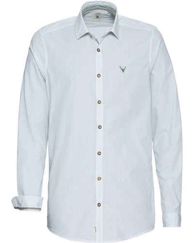 Pure Trachtenhemd Langarm-Hemd mit Allover-Druck