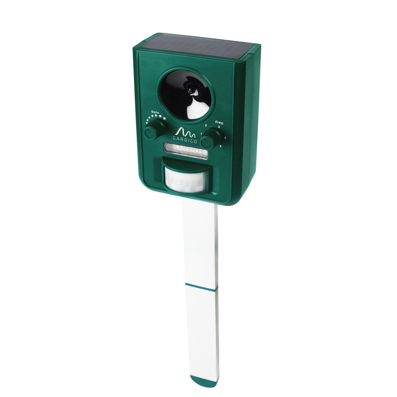 Ultraschall-Tierabwehr Gardigo Solar Tiervertreiber mit Ultraschall