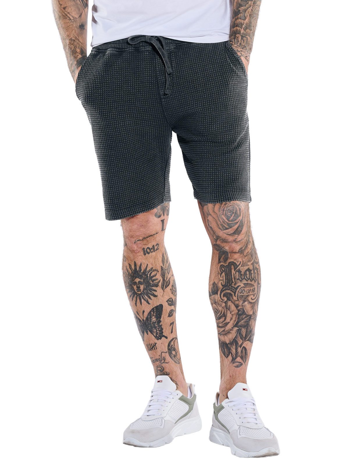 emilio adani Sweatshirt Herren Sportive Sweathose aus Baumwolle, Anthrazit