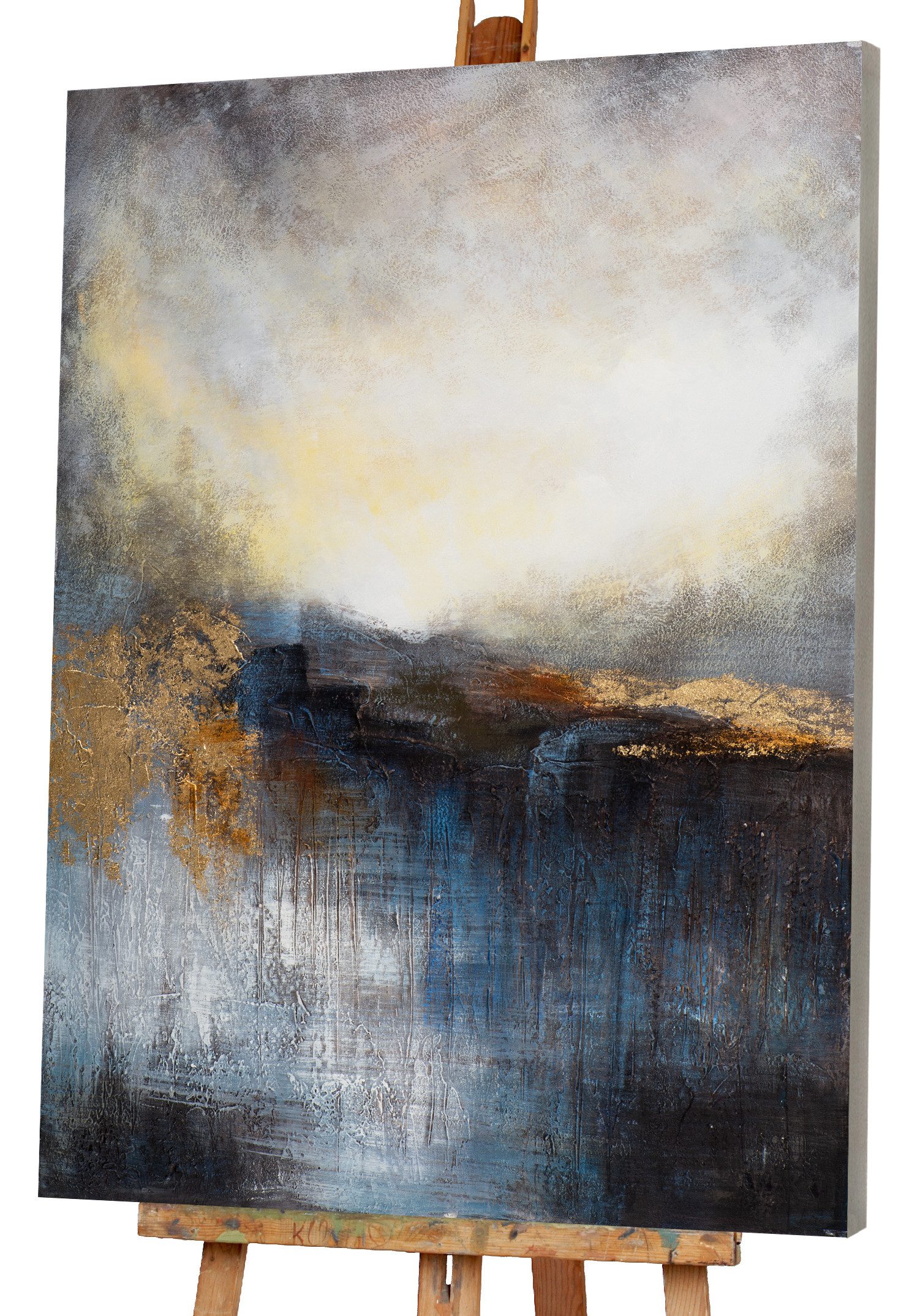 ArtUniverse Gemälde Abstrakte Seelandschaft 90 x 120 cm, Abstrakt