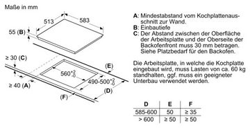 BOSCH Induktions Herd-Set HND619LS66, mit Backwagen, Hydrolyse