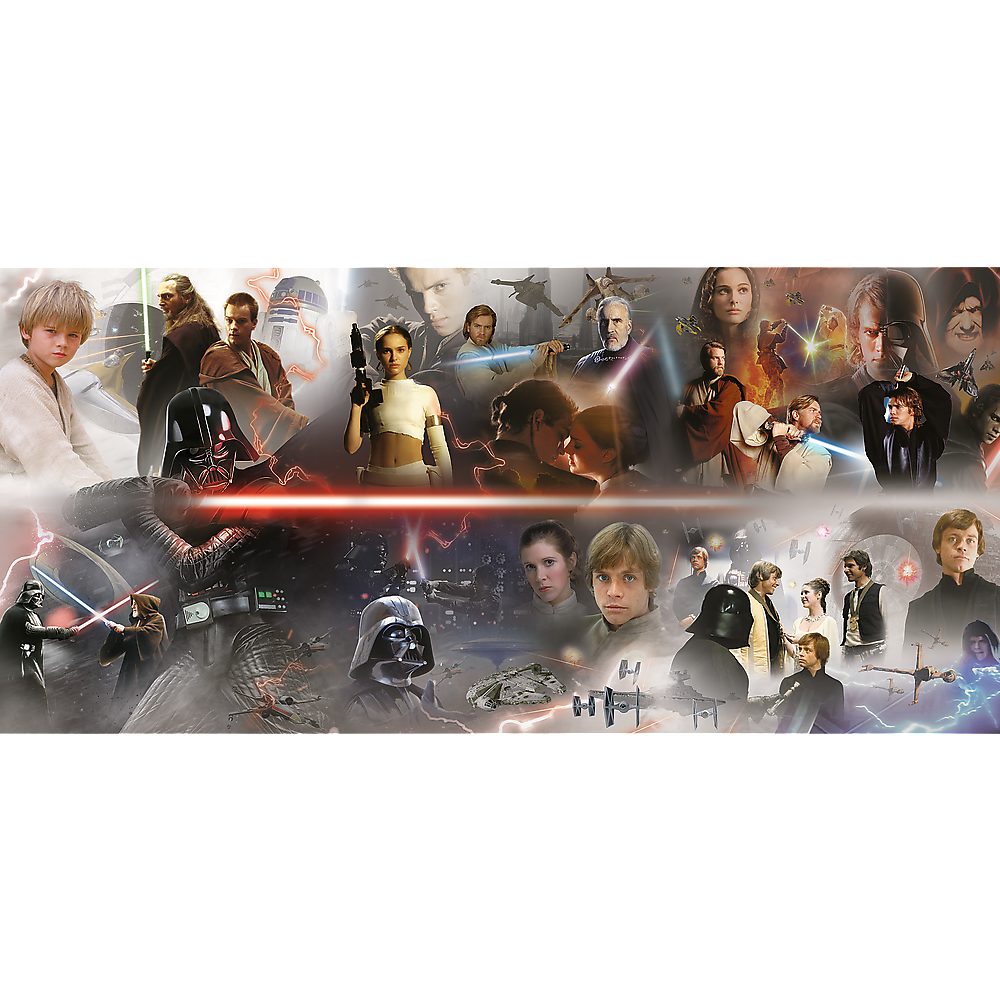Trefl GmbH Puzzle Star Wars Darth Vader Collection 9000 Teile Puzzle, 9000 Puzzleteile, 6 Puzzles a 1500 Teile in einer Box die verbunden werden können