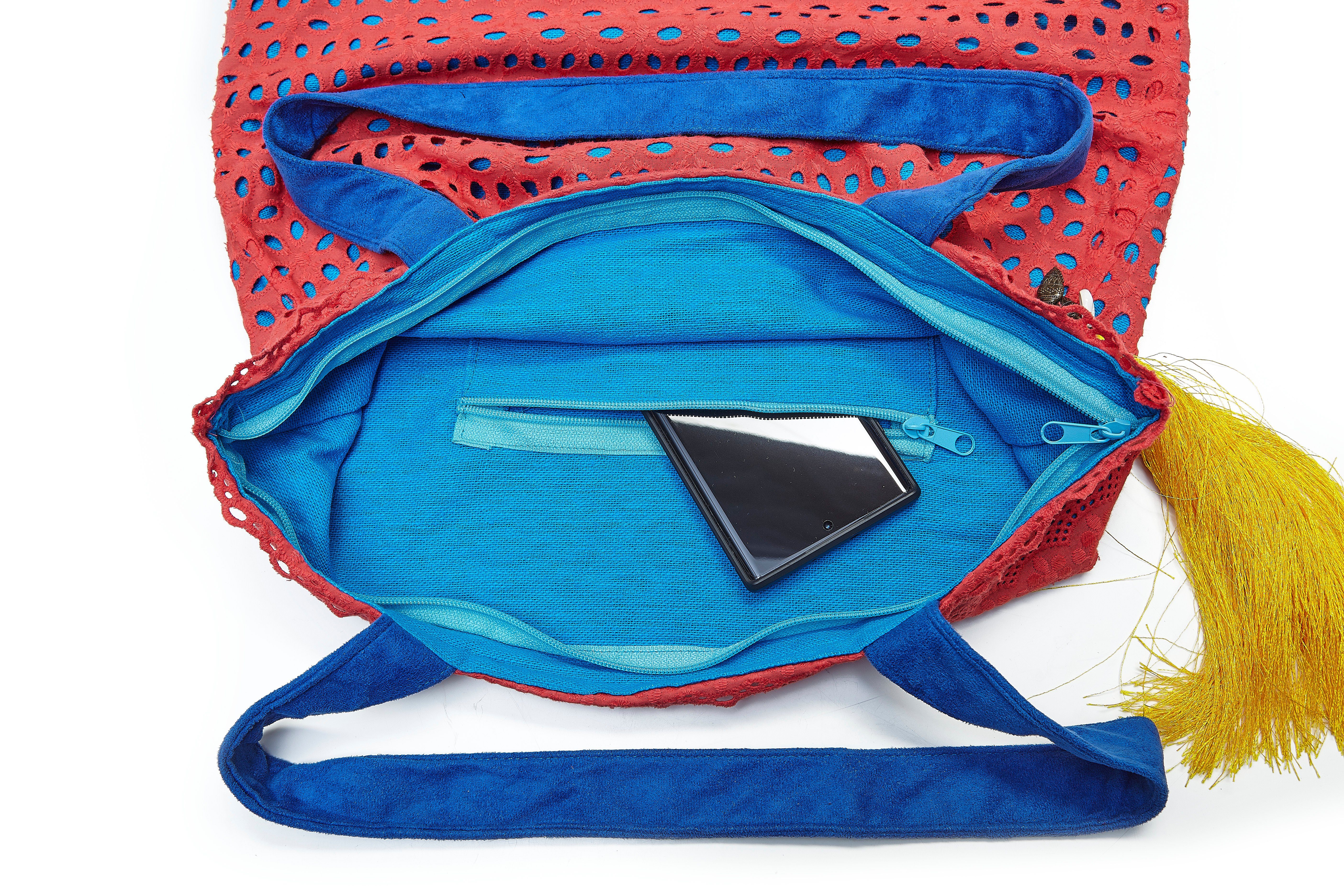 By Bers Einkaufsshopper LEONs "Die Schöne Tasche" Einkaufstasche Stofftasche Shopper, Tasche mit RV, Innenfutter