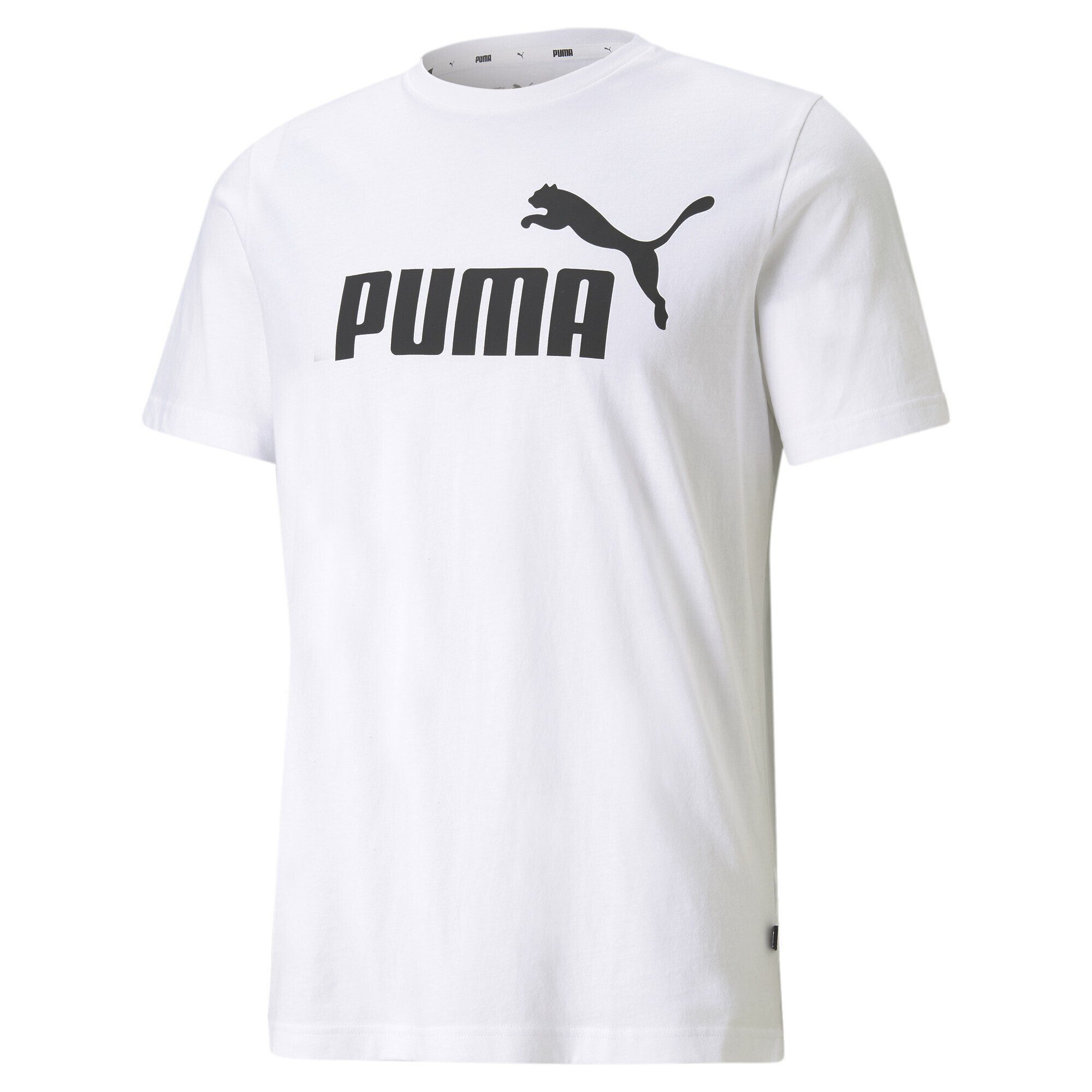 PUMA T-Shirt Essentials Logo T-Shirt Herren White