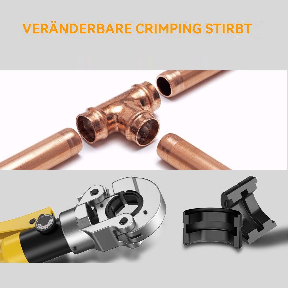 Hikity Multitool Hydraulische Presszange Crimpzange 16-32mm² Werkzeugkasten günstig online kaufen